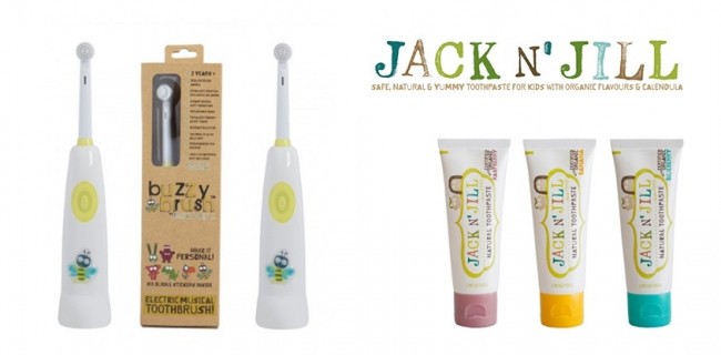 Testers gezocht: de Buzzy Brush elektrische tandenborstel & tandpasta van Jack n' Jill
