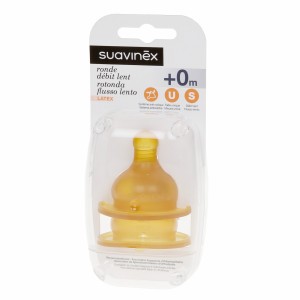 Suavinex Latex Speen + 0 maand Slow Flow Duopack 