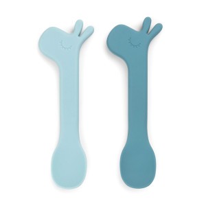 Done by Deer Silicone Lepel (2-pack) Lalee Blue