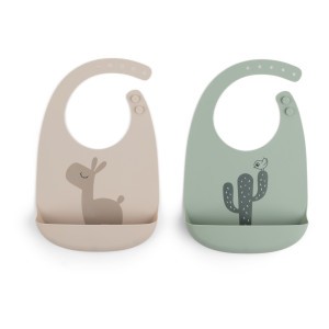 Done by Deer Silicone Slab (2-pack) Lalee Sand/Green