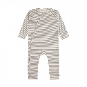 Lässig Pyjama Striped Grey Anthracite