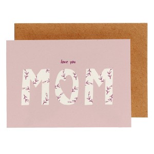 Hello August Postkaart 'Love you Mom'