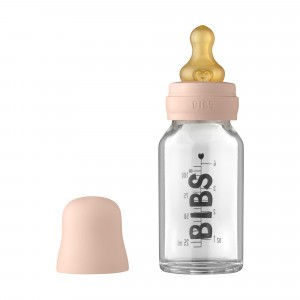 BIBS Glazen Babyfles (110 ml) Blush