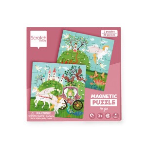 Scratch Magnetisch Puzzelboek To Go - Prinses