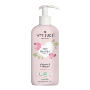 Attitude Baby Leaves 2-in-1 Shampoo & Body Wash Fragrance Free (473 ml)