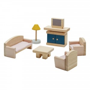 PlanToys Poppenhuis Woonkamer 'Orchard Collection'