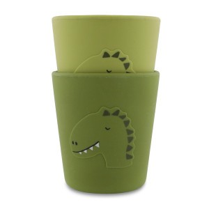 Trixie Siliconen Beker (2-pack) Mr. Dino