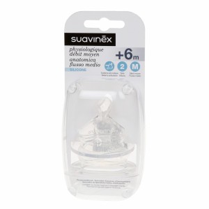Suavinex Anatomisch Silicone speen +6 maand M Duopack