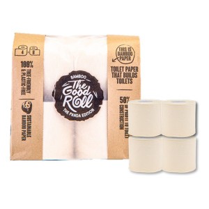 The Good Roll Bamboo Toiletpapier The Naked Panda Edition (4 rollen) Paperbag