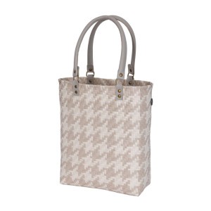 Handed By Shopper 'Mayfair' Pattern Pale Grey/Champagne