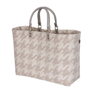 Handed By Shopper 'Mayfair Grand' Pattern Pale Grey/Champagne