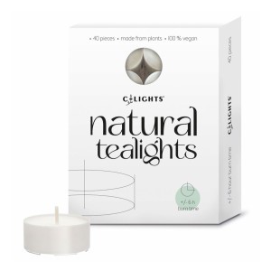 C-lights Natuurlijke Theelichtjes (40 stuks) 