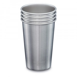 Klean Kanteen Beker "Cup" Staal (473 ml) 4-pack