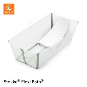 Stokke Flexi Bath X-Large Transparant Green + Newborn Support