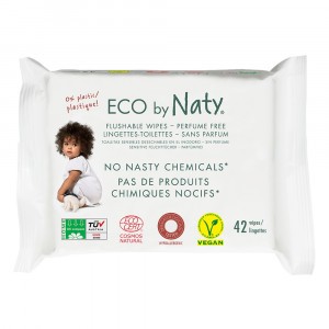 Naty Eco Vochtige doekjes (42 stuks) - Doorspoelbaar