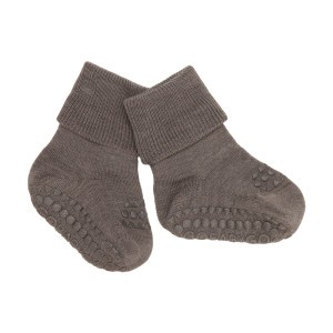 GoBabyGo Anti-slip Sokken Wool Brown Melange