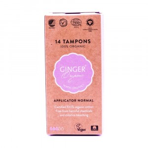 Ginger Organic Tampons met applicator Normal (14 stuks)