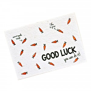 Bloom Your Message Postkaart Carrot "Good Luck"