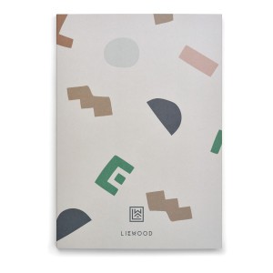 Liewood Jae Notitieboekje Medium Graphic Alphabet/Sandy