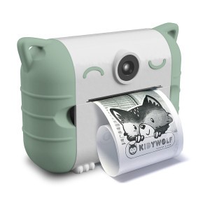 Kidywolf Kidyprint Kindercamera met instant printing Green