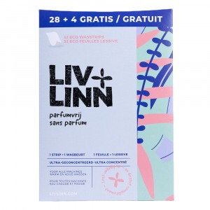 Liv+Linn Wasstrips (32 wasbeurten) Parfumvrij