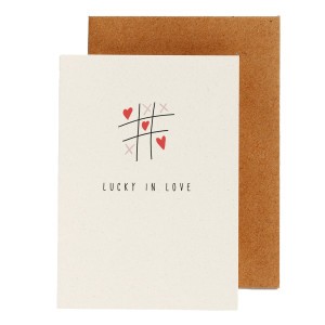 Hello August Postkaart 'Lucky in Love'