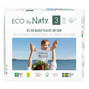 Naty Eco Wegwerpluiers Maat 3 (30 stuks)