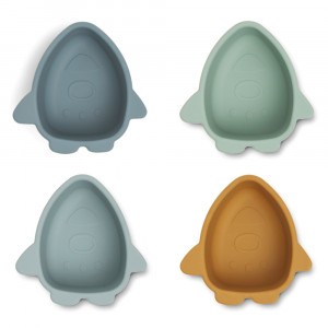 Liewood Malene Silicone Kommetjes (4-pack) Space Blue Multi Mix 