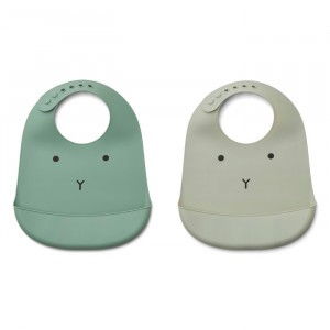 Liewood Silicone Slab Rabbit Mint Mix (2 pack)