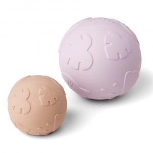 Liewood Thea Baby Bal (2-pack) Classic Light Lavender/Rose Mix