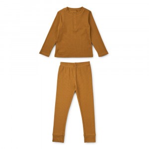 Liewood Wilhelm Pyjama 2-delig Golden Caramel