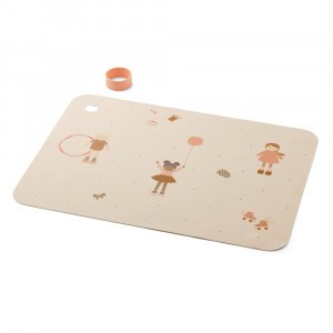 Liewood Jude Silicone Placemat Doll/Sandy Mix