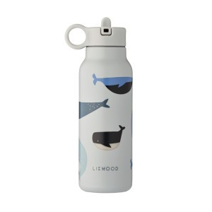 Liewood Falk Thermische Drinkbus Whales/Cloud Blue (350 ml)