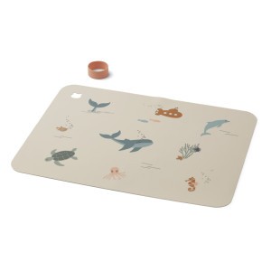 Liewood Jude Silicone Placemat Sea Creature/Sandy