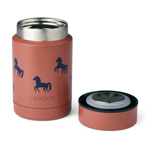 Liewood Nadja Thermosbox (250 ml) Horses/Dark Rosetta