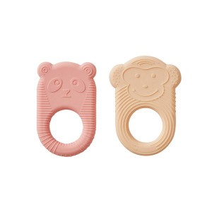 Oyoy Silicone Bijtring (2-pack) Nelson & Ling Ling