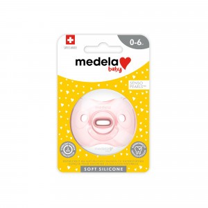 Medela Baby Fopspeen Soft Silicone 0-6m Soft Pink (Uno)