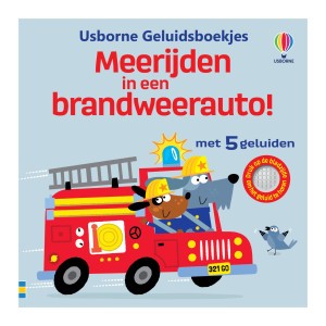 Usborne Geluidenboekje Meerijden in een brandweerauto!