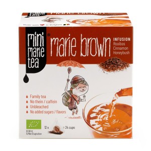 Mini Marie Tea Brown Theezakjes 'Rooibos-Cinnamon' 