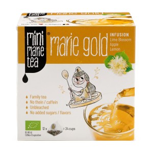 Mini Marie Tea Gold Theezakjes 'Linde, appel, citroen'