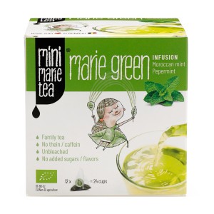 Mini Marie Tea Green Theezakjes 'Maroccan Mint'