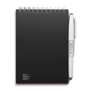 Moyu Uitwisbaar Notitieboek Notepad Ringband A6 'Solid Elegance' Pitch Black