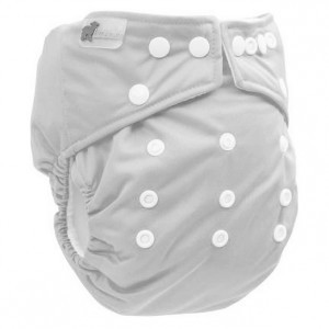 Little Lamb One Size Nappy Silver