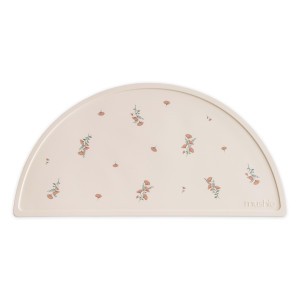 Mushie Silicone Placemat Pink Flowers