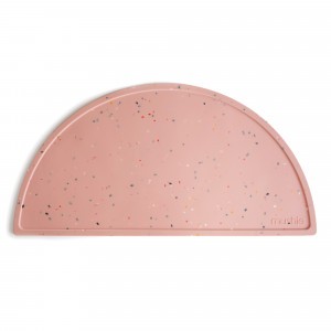 Mushie Silicone Placemat Confetti Pink Powder
