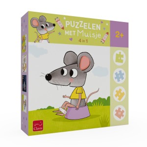 Clavis Puzzelen met Muisje (4-in-1 puzzel)
