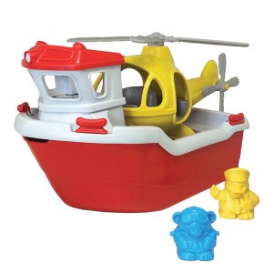 Green toys Reddingsboot met Helikopter