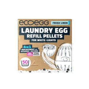 Ecoegg Hervulpellets Navulling voor Witte Was - Fresh Linen (50 wasbeurten)