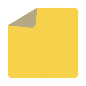 Studio Huske Multifunctionele Knoeimat (ROAM, M) Vierkant Yellow/Mocca