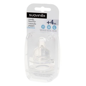 Suavinex Silicone speen +4 maand L Duopack  